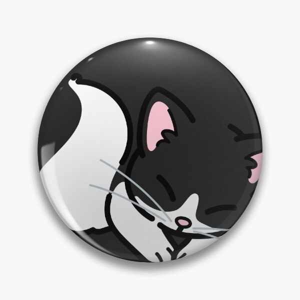 Item preview, Adorable black and white cat sleeping designed and sold by You Store.