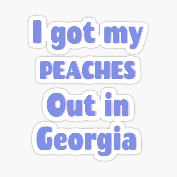 Peaches Lyrics Stickers for Sale