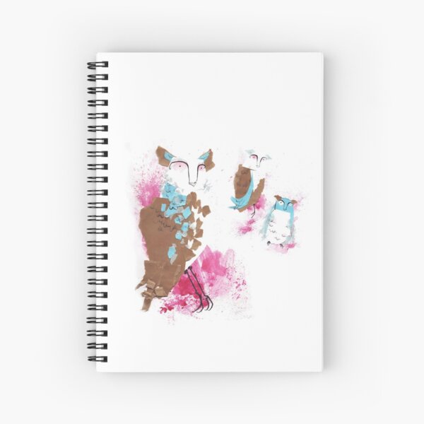 Whimsical Owl Spiral Notebook