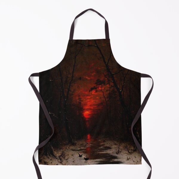 Item preview, Sunset over the Winter Forest by Heinrich Gogarten designed and sold by IndieArtDream.