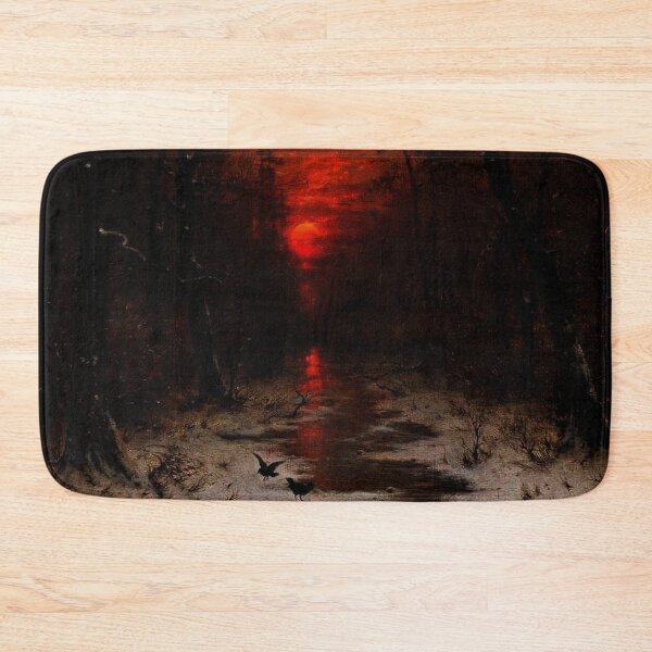 Item preview, Sunset over the Winter Forest by Heinrich Gogarten designed and sold by IndieArtDream.