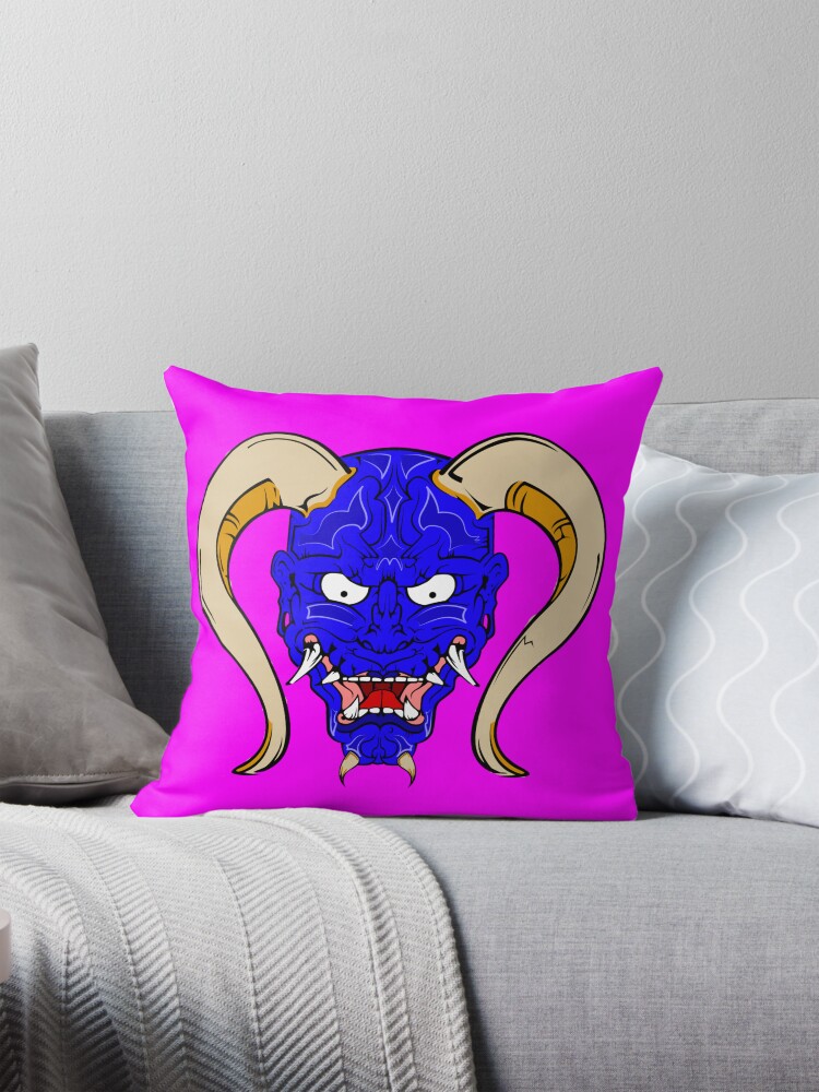 Thumbnail 1 of 4, Pillow, Blue Demon designed and sold by forcesodorkness.