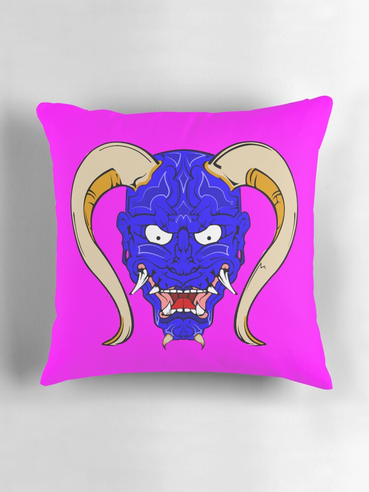 Thumbnail 3 of 4, Pillow, Blue Demon designed and sold by forcesodorkness.