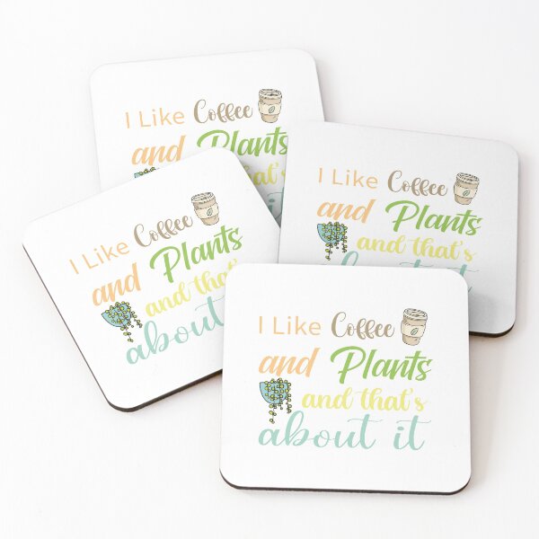 Item preview, I Like Coffee and Plants and That's About It Funny coffee and plants lover Gift Quote designed and sold by Theobsessed01.