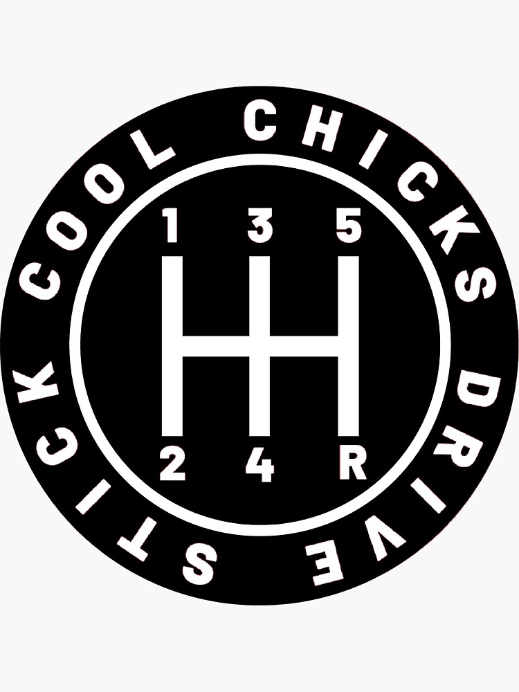 Cool Chicks Drive Stick Black | Sticker