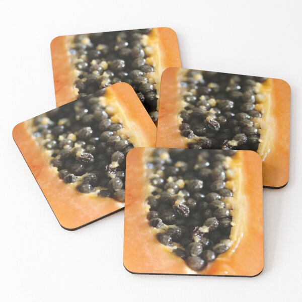 Item preview, Close up of seeds inside one half of a papaya fruit designed and sold by Mahirov Shop.