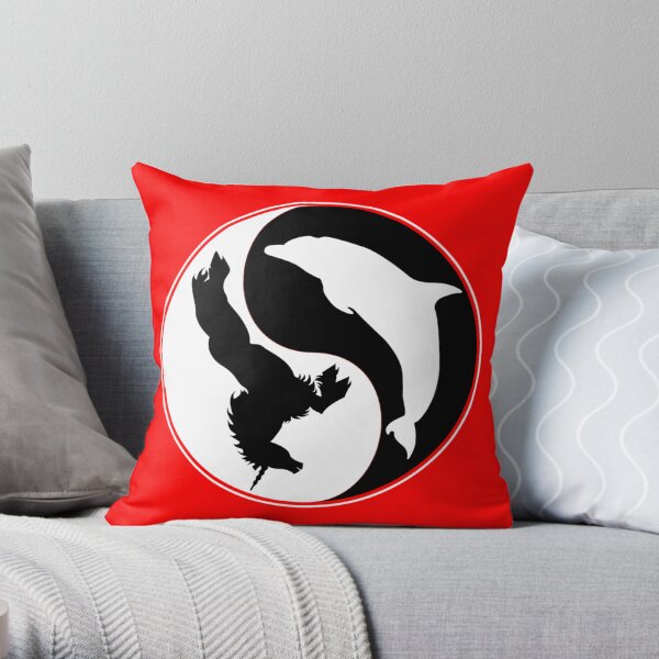 The Empire of Dorkness Ying Yang Throw Pillow