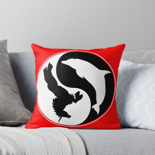 The Empire of Dorkness Ying Yang Throw Pillow