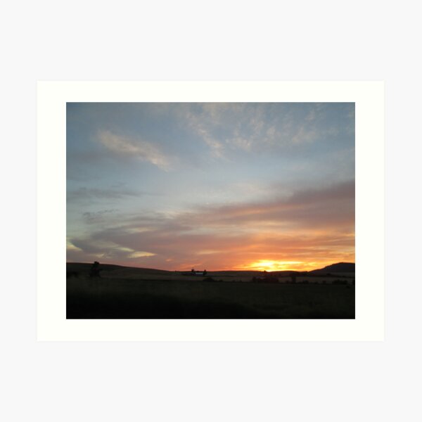 Sunset on the Palouse I - near Potlatch Idaho I Art Print