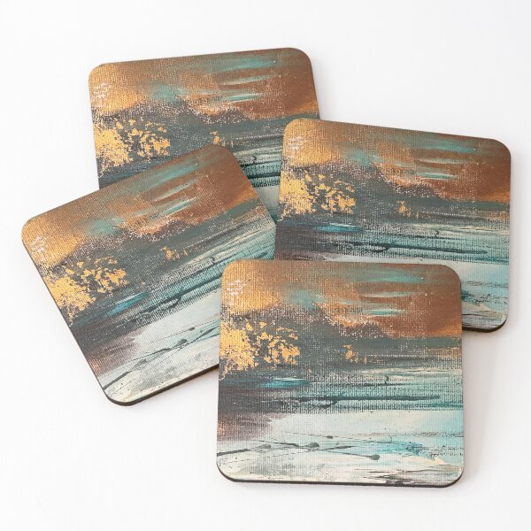 Item preview, Gold clouds over water designed and sold by AndrewAlanArt.