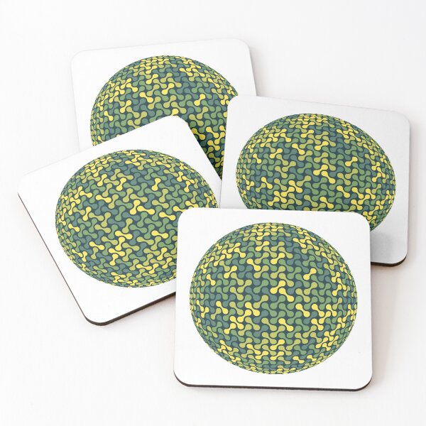 Item preview, Metaballs Pattern Sphere (Green Yellow) designed and sold by John Uttley.