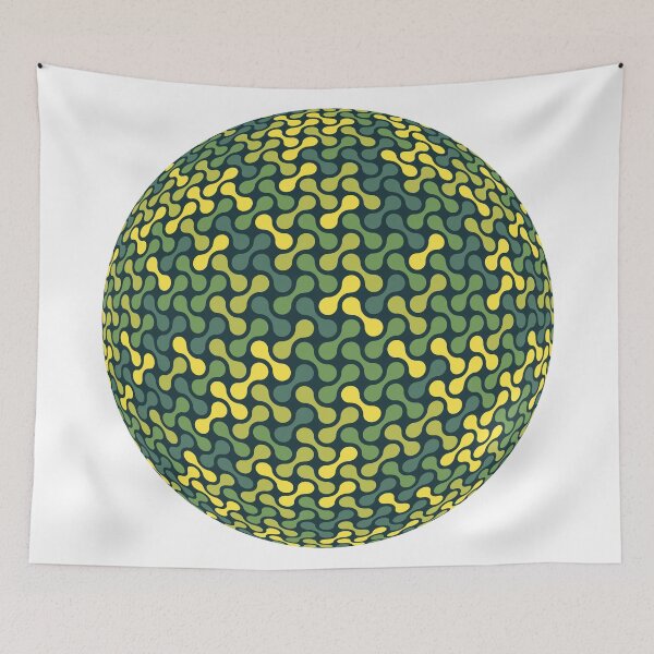 Item preview, Metaballs Pattern Sphere (Green Yellow) designed and sold by John Uttley.
