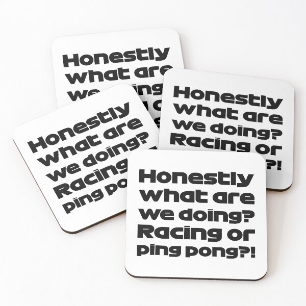 Item preview, What Are We Doing? Racing Or Ping Pong?! (Black) designed and sold by FilipeFerreira.