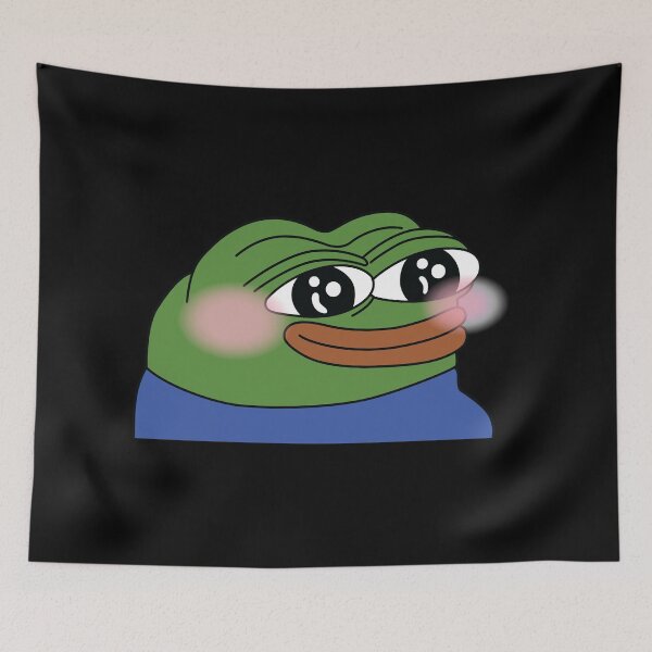 Item preview, peepoBlush Emote High Quality designed and sold by SimplyNewDesign.