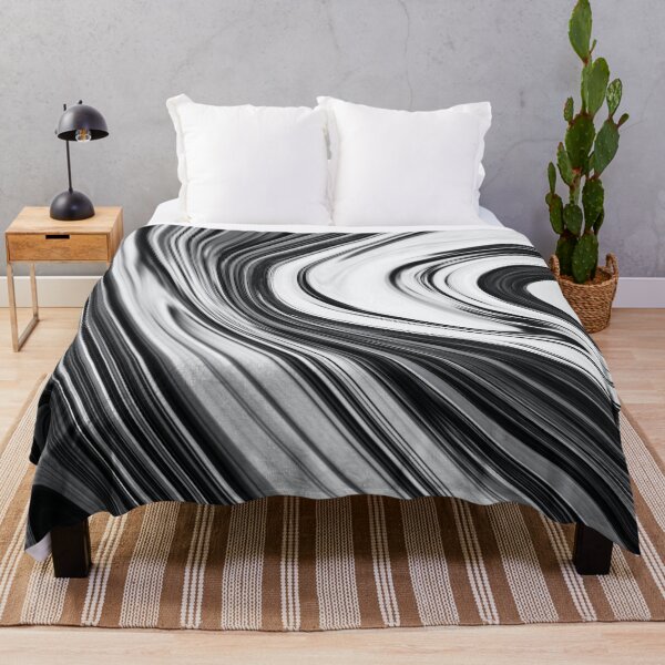 Item preview, Black white agate liquid marble texture fluid artwork designed and sold by CynthiaGraphics.