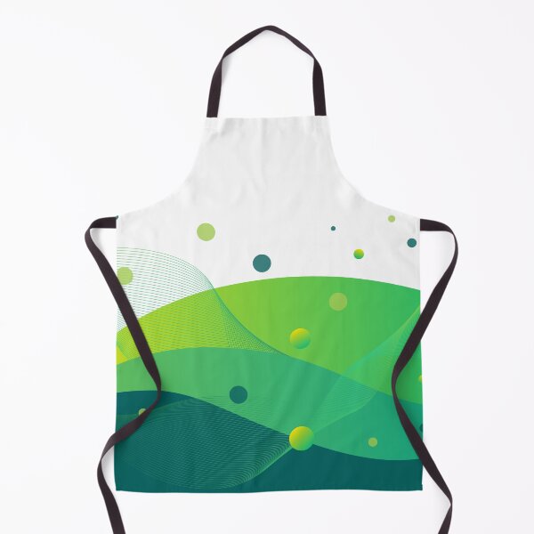Item preview, Green Waves and spheres -- 3D Abstract geometric design designed and sold by MagicStrawberry.