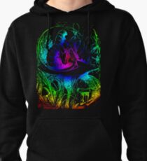 Psychadelic Mushroom Alice in Wonderland Pullover Hoodie