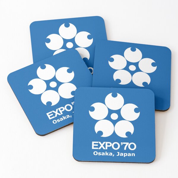 Item preview, white osaka vintage japan world's fair expo 1970 designed and sold by cangurojoe.