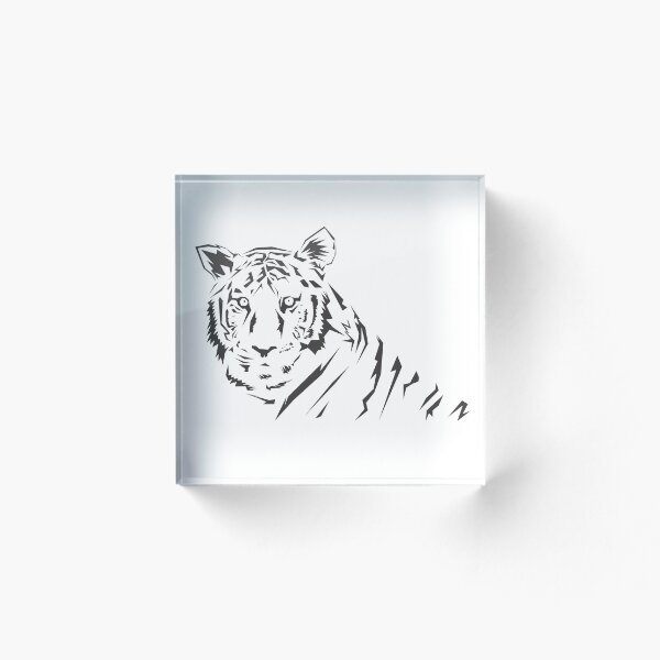 Artikelvorschau, Lineart Tiger Illustration entworfen und verkauft von silviaCat.
