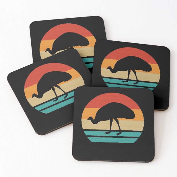Item preview, Emu Retro Vintage Australian Animals Ratite Gift designed and sold by leofel.