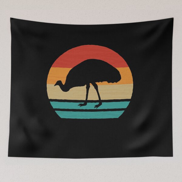 Item preview, Emu Retro Vintage Australian Animals Ratite Gift designed and sold by leofel.
