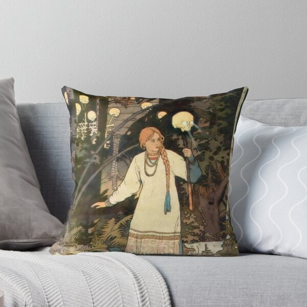 Item preview, Vasilisa at the Hut of Baba Yaga by Ivan Bilibin designed and sold by IndieArtDream.