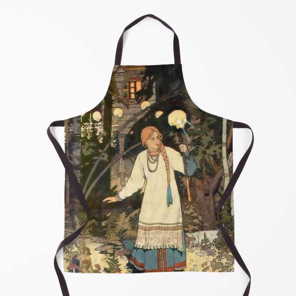 Item preview, Vasilisa at the Hut of Baba Yaga by Ivan Bilibin designed and sold by IndieArtDream.
