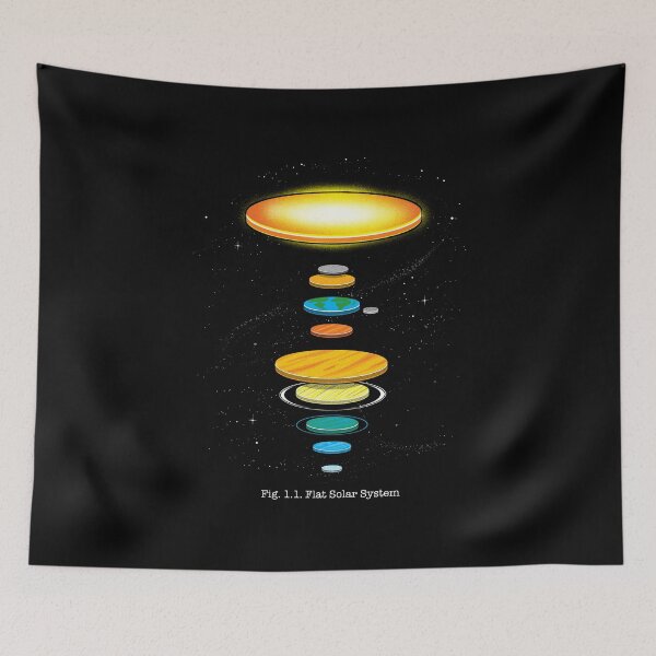 Item preview, Flat Solar System designed and sold by Tobe Fonseca®.
