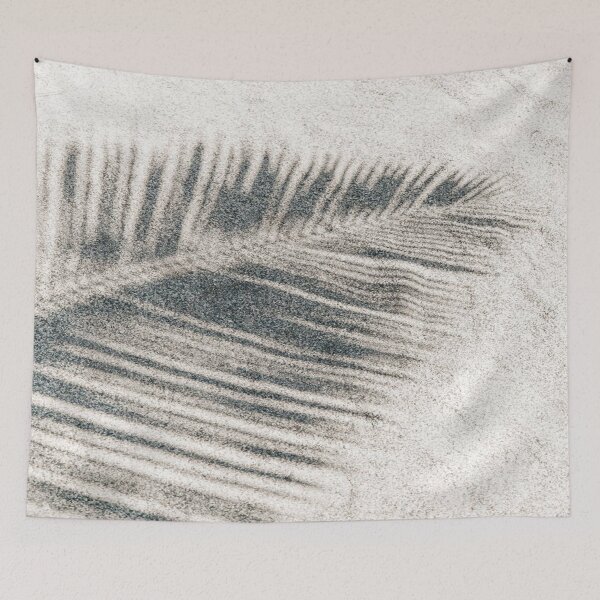 Item preview, tropical palm trees reflection in white ivory grainy sand preset edit designed and sold by MNCO.
