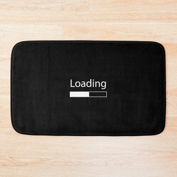 Item preview, Loading, please wait Lettering White Text Black Background designed and sold by Alexander Wingate.
