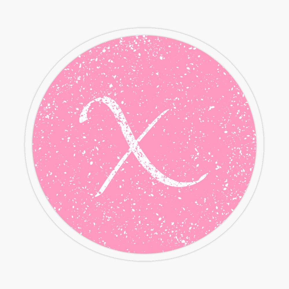 Pink Letter H Sticker for Sale by GreenAmaryllis