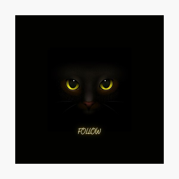 Item preview, CAT FOLLOW WILD BLACK  designed and sold by Mayne21.