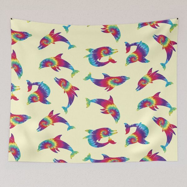 Item preview, Tie Dye Dolphin- ocean sea dolphin lover . designed and sold by Rajpramanik.