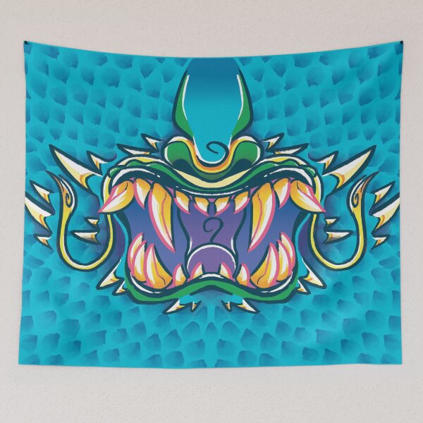Item preview, The Dragon's Grin - Briliant Turquoise designed and sold by artskls.