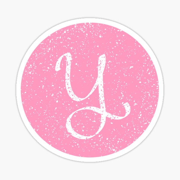 Pink Letter H Sticker for Sale by GreenAmaryllis