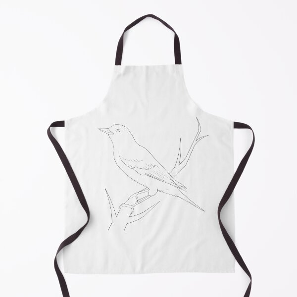 Item preview, colorless pretty bird - white background designed and sold by bunnyEmanArt.