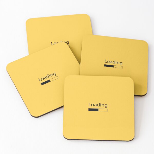 Item preview, Loading, please wait Lettering Black Text Google Chrome yellow Background designed and sold by Alexander Wingate.