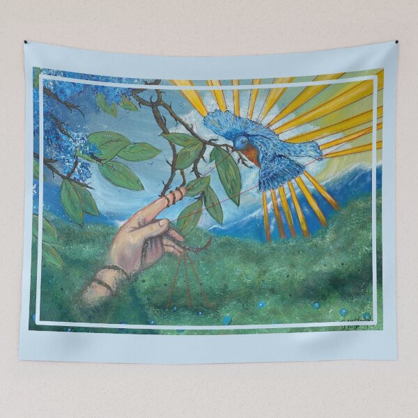 Item preview, Bird on a String (art only) designed and sold by gwynethstrope.