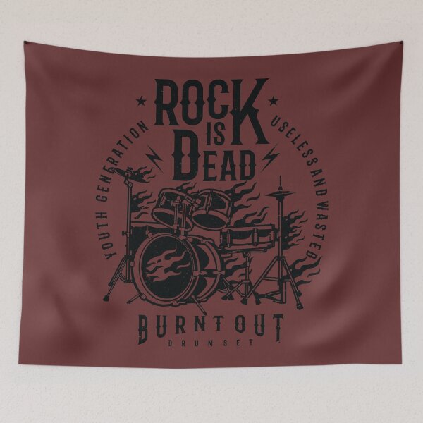 Item preview, Rock is Dead Burntout designed and sold by lunegreiros.