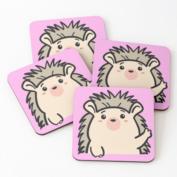 Item preview, Cute Hedgehog Waiving | Hedgie designed and sold by Hedgys Store.