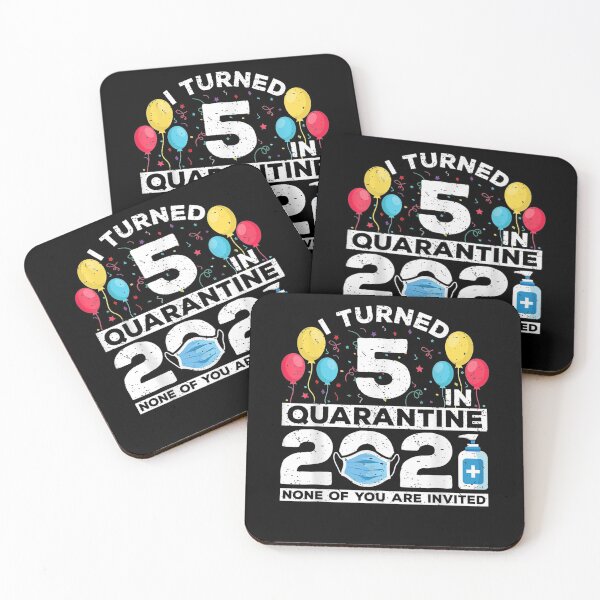Item preview, I Turned 5 In Quarantine 2021 Funny 5th Birthday Party  designed and sold by dannareyansh.