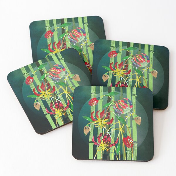 Item preview, Gloriosa and bamboo in paper clipping designed and sold by Ruud van Koningsbrugge.