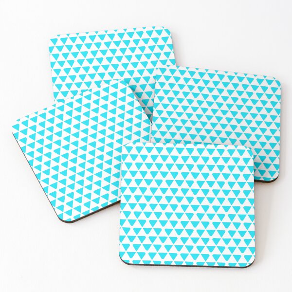 Item preview, Aqua triangles pattern designed and sold by Dreamakerstudio.