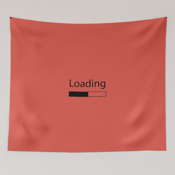 Item preview, Loading, please wait Lettering Black Text Google Chrome red Background designed and sold by Alexander Wingate.
