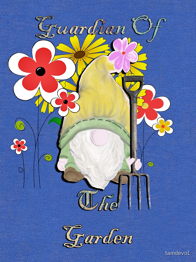 "Garden Gnome & Quote, Funny Gnomes Guardian Of The Garden Gnome