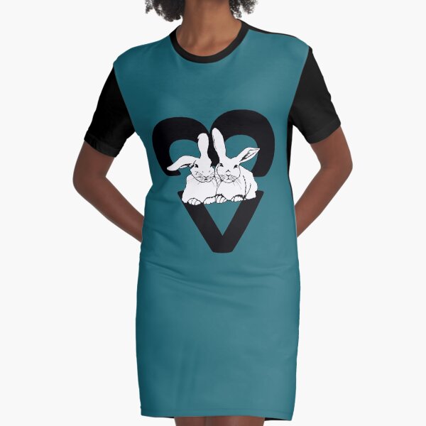Snuggle Bunns - turquoise Graphic T-Shirt Dress
