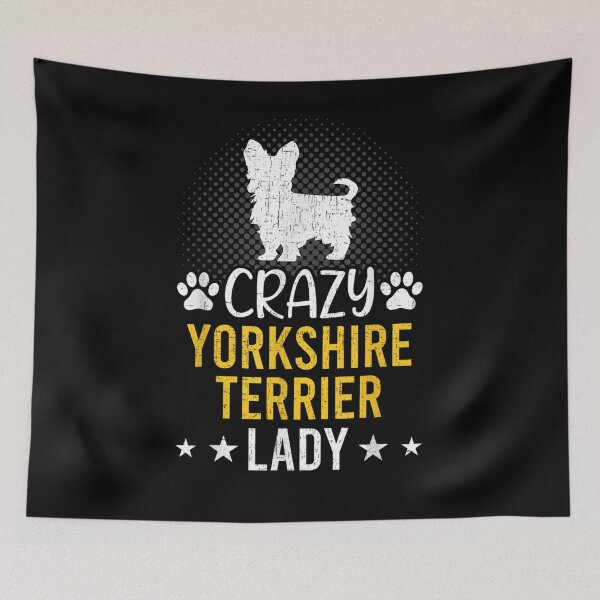 Item preview, Crazy Yorkshire Terrier Lady Dog Lover  designed and sold by dannareyansh.
