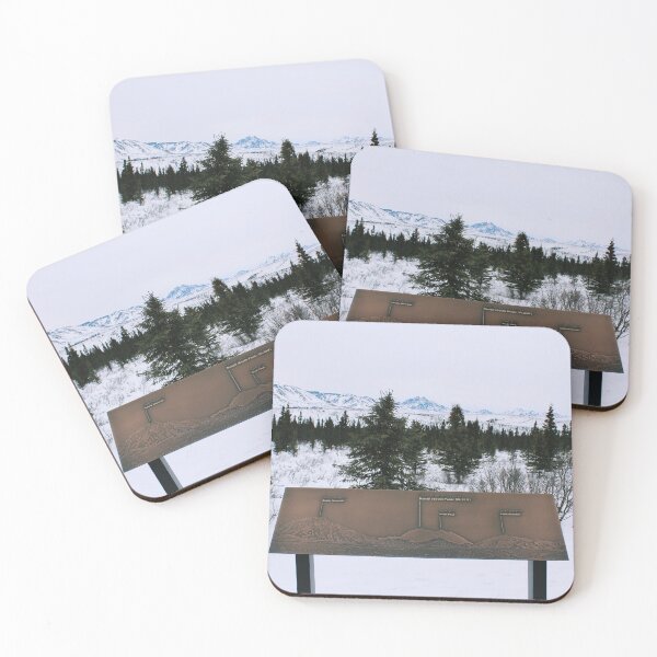 Item preview, Denali Mountain Peak Sign Photo designed and sold by lizzmarino.