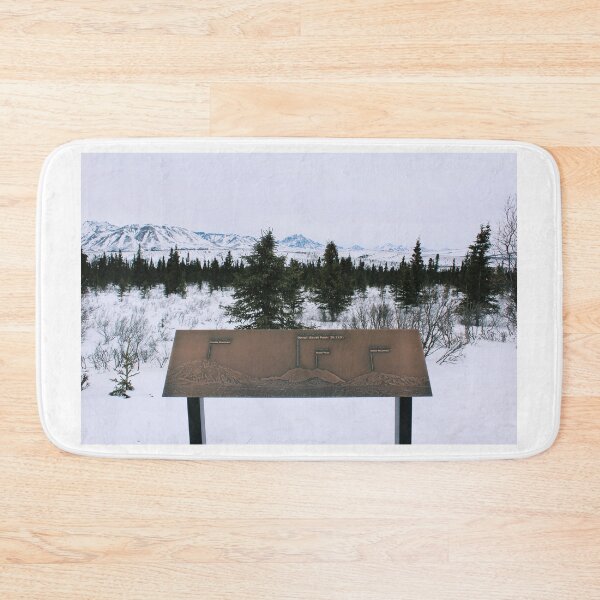 Item preview, Denali Mountain Peak Sign Photo designed and sold by lizzmarino.
