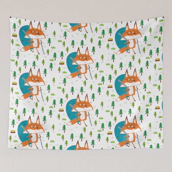Item preview, Hiking Fox designed and sold by LANDofCLE.